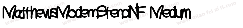 MatthewsModernStencilNF Medium字体转换